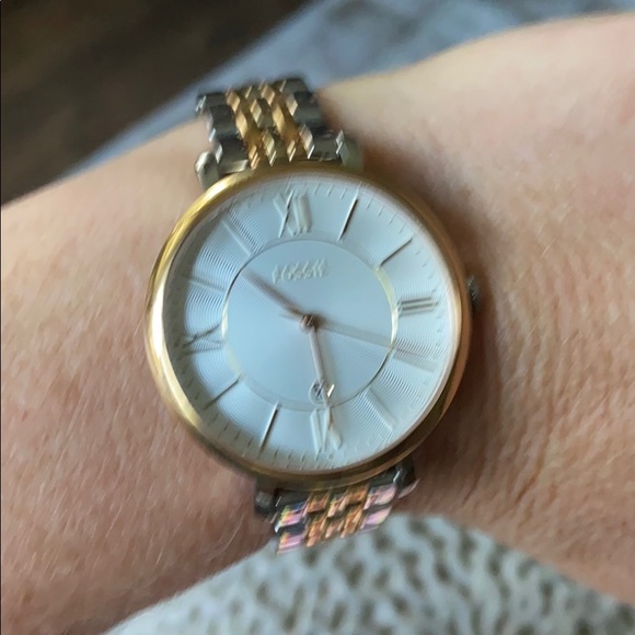 Fossil gold and silver watch - Picture 4 of 4